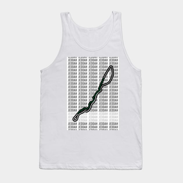 Jeddah - F1 Track (Sectors Update) Tank Top by GreazyL